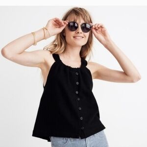 Madewell 100% Cotton Tank in Black
